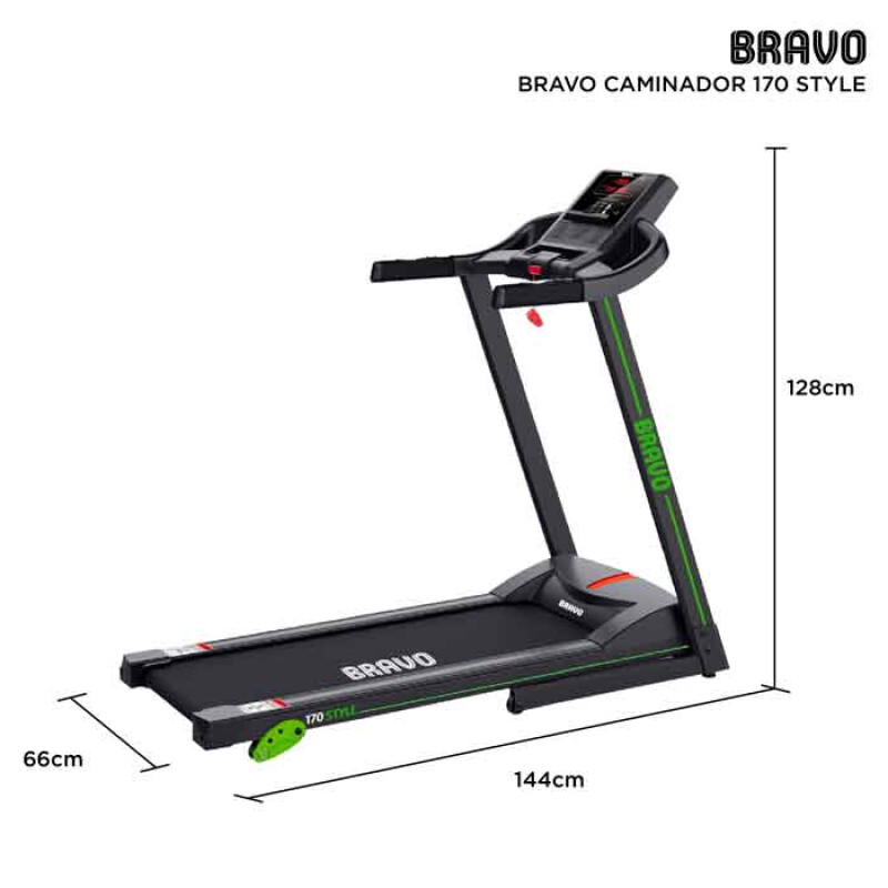 Caminador Bravo 170 Style Eléctrico con Monitor LED y 36 Programas Caminador Bravo 170 Style Eléctrico con Monitor LED y 36 Programas
