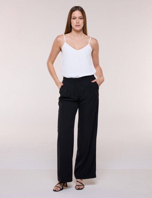 Pantalon Wide Leg NEGRO