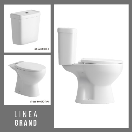 TAPA INODORO CON MOCHILA GRAND BLANCO LOZA SANITARIA BAÑO BLANCO