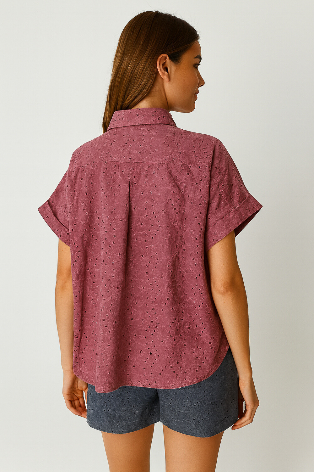 Camisa Solva Bordeaux Claro