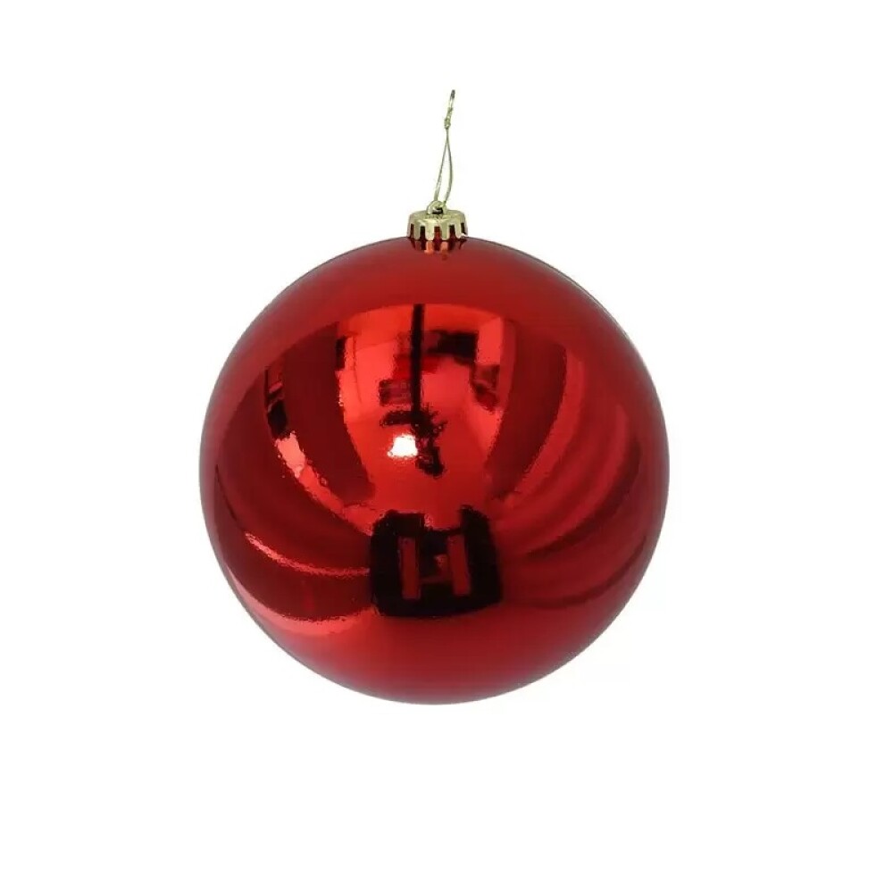 Esfera de Navidad Roja con Brillo – 20 cm GE BOLA DE NAVIDAD BRILLO ROJO 20CM