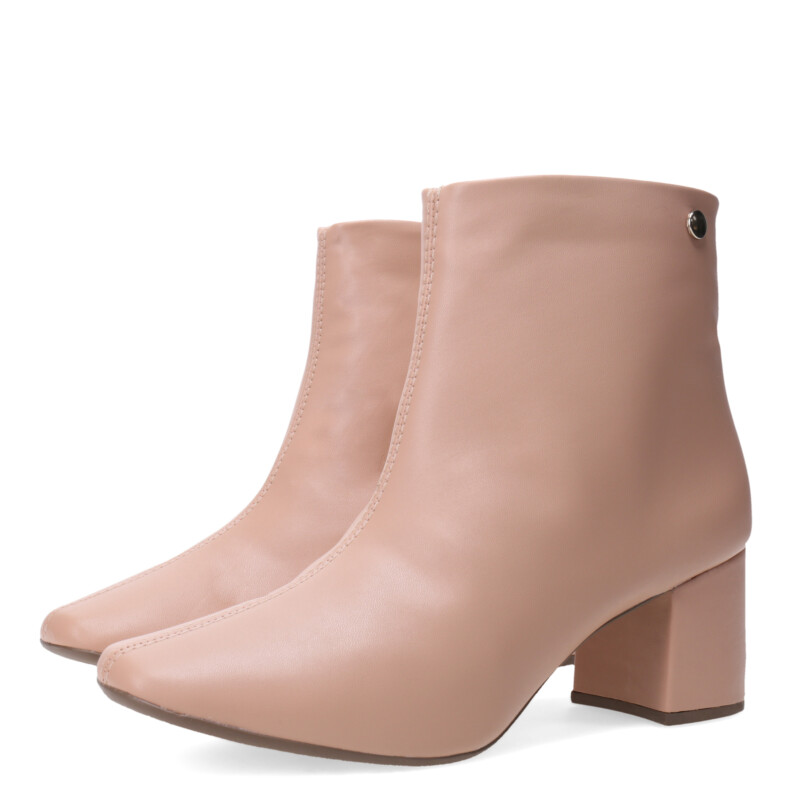 Bota de Mujer Miss Carol HOLY con taco mediano Nude