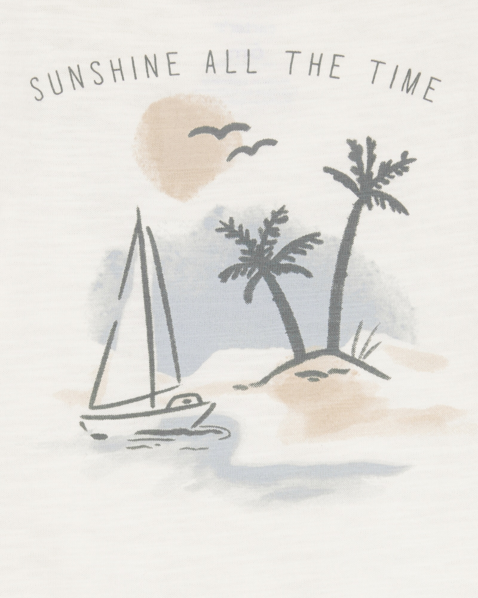 Set tres piezas de algodón, short, camisa y remera, diseño tropical Set tres piezas de algodón, short, camisa y remera, diseño tropical