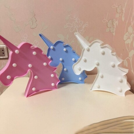 Lampara Portátil Veladora a Pilas con forma de Unicornio Lampara Portátil Veladora a Pilas con forma de Unicornio