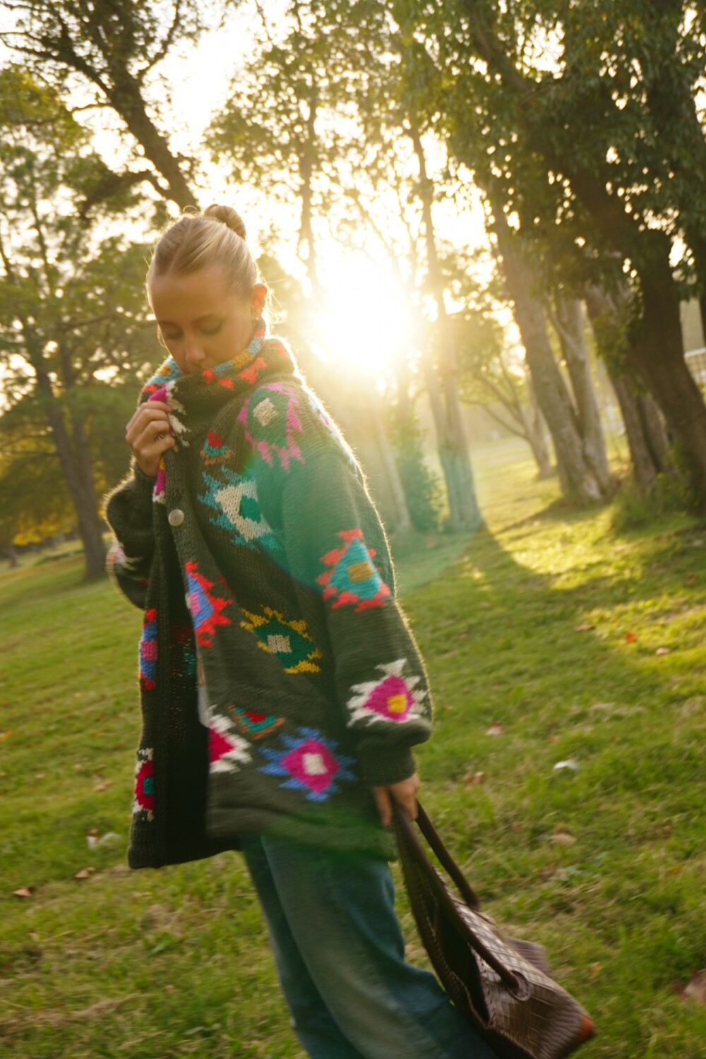 Saco Sony Lana Verde