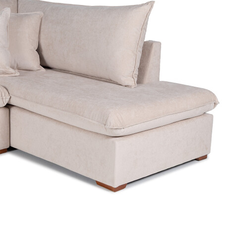 Rinconera Atualitta - Tela Microfibra - Chaise Derecho TC 1010 (Beige)