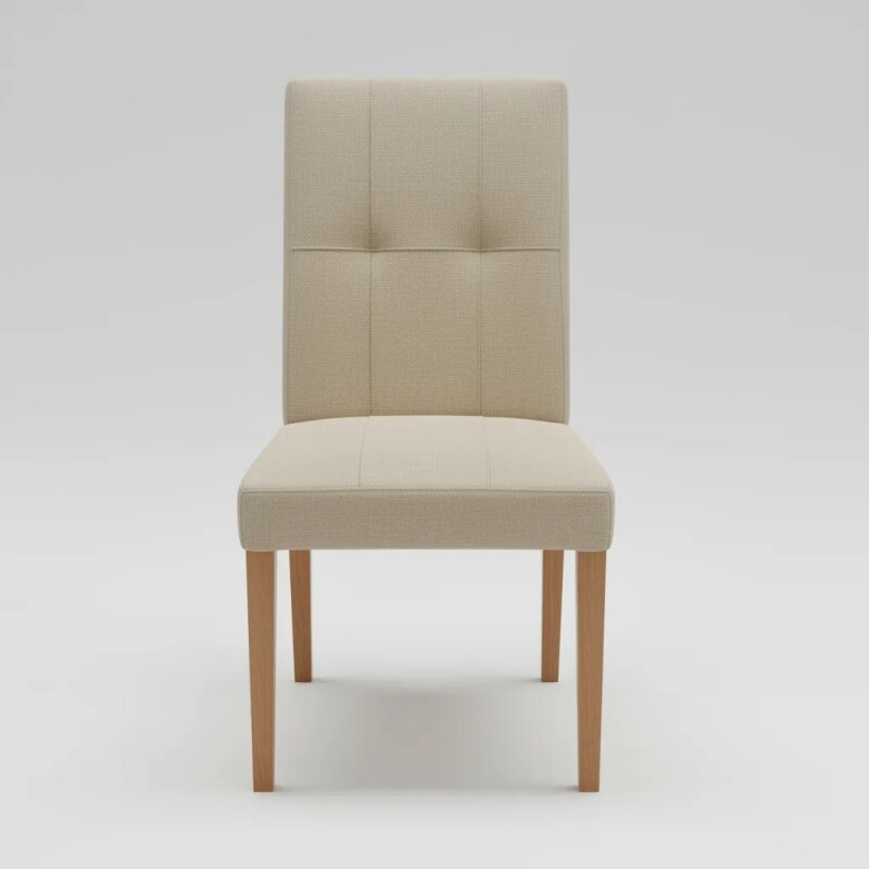 SILLA ALTA - MADERA CINAMOMO - TAPIZADO BEIGE TRAMADA SILLA ALTA - MADERA CINAMOMO - TAPIZADO BEIGE TRAMADA