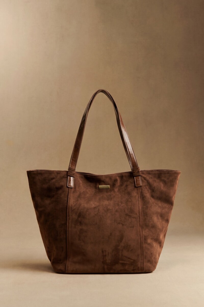 Travel Bag Gamuza Vegana Chocolate