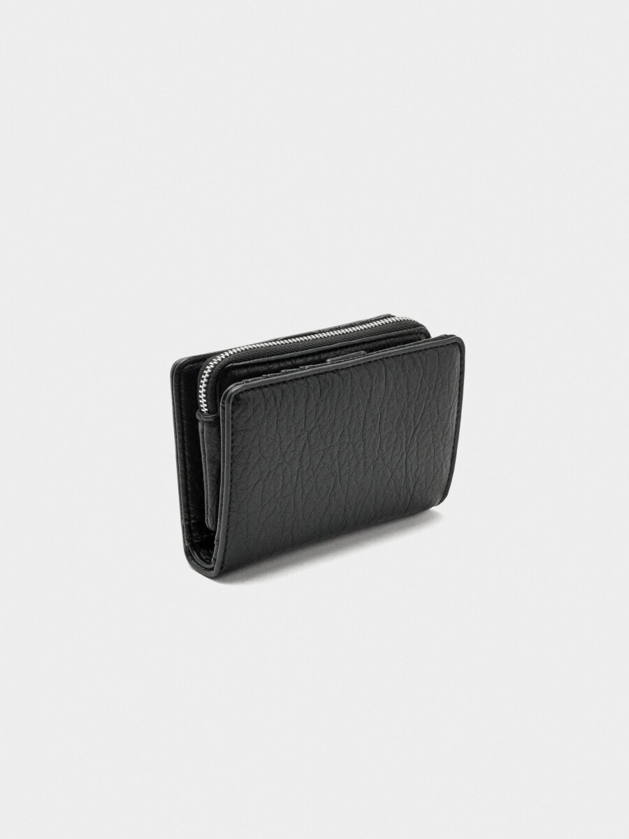Cartera Efecto Craquelado negro