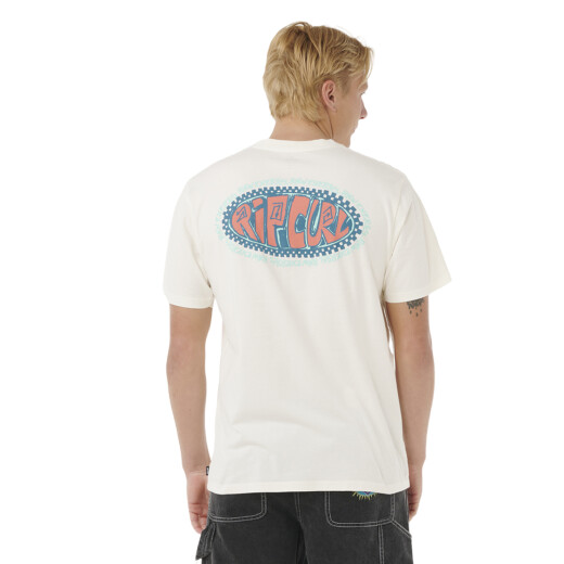 Remera Rip Curl Raw Energy De Oval Tee - Blanco Remera Rip Curl Raw Energy De Oval Tee - Blanco
