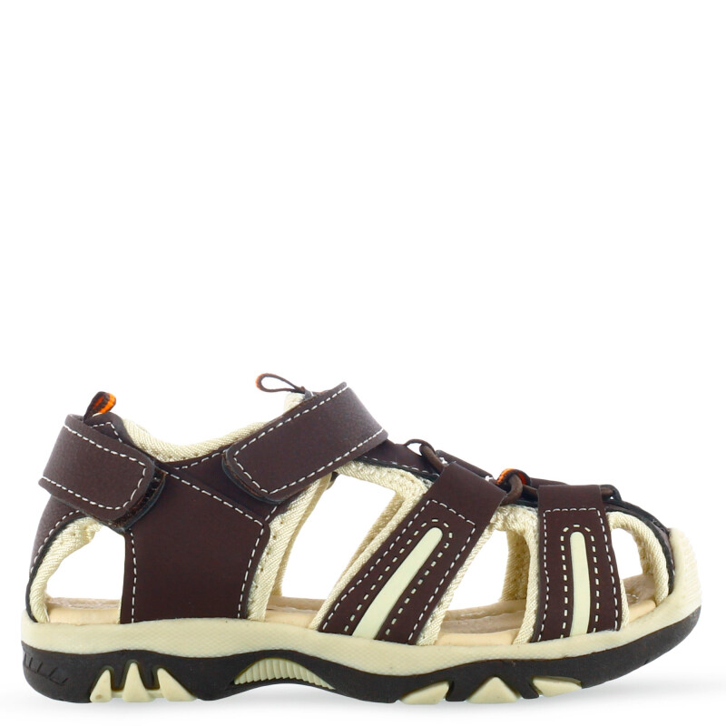 Sandalias de Niño Croco Kids RICK con velcro Marrón
