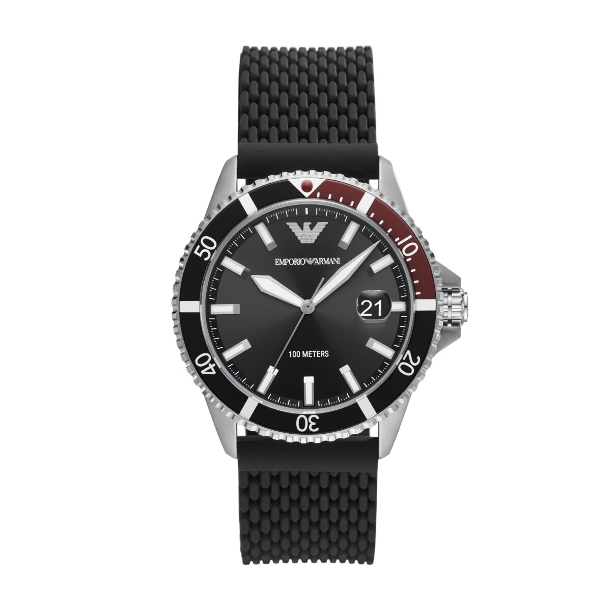 Reloj Emporio Armani Fashion Negro Silicona 