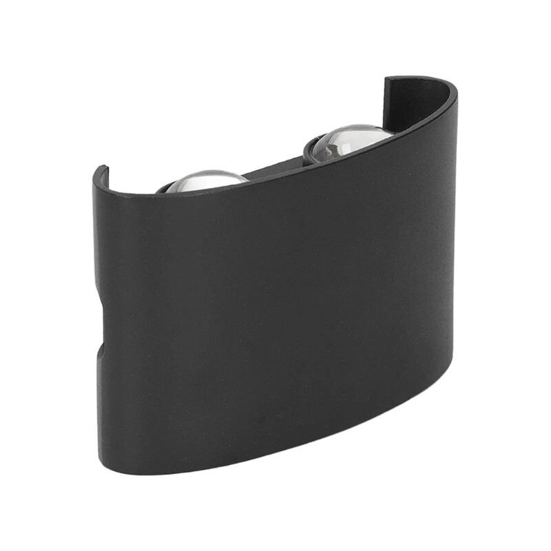 ARTEFACTO EXTERIOR BOLSANO PARA ADOSAR EN PARED BIDIRECCIONAL 4w Artefacto Exterior LED Bolsano Para Adosar Bidireccional 4W Negro