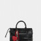 City Cartera City Con Charm - Negro