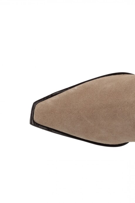Bota de gamuza Liana Beige