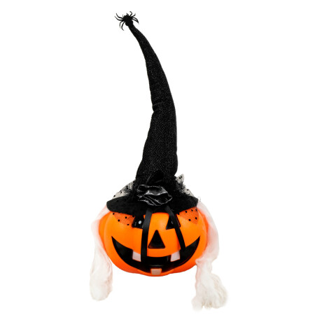 Calabaza de plastico con gorro y pelo 51cm Calabaza de plastico con gorro y pelo 51cm
