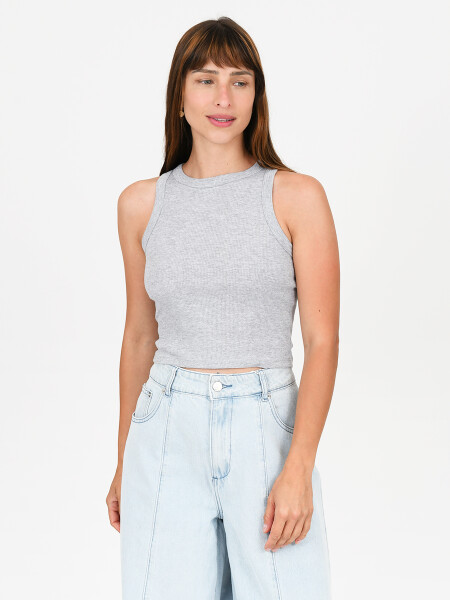 MUSCULOSA TULI GRIS MELANGE C
