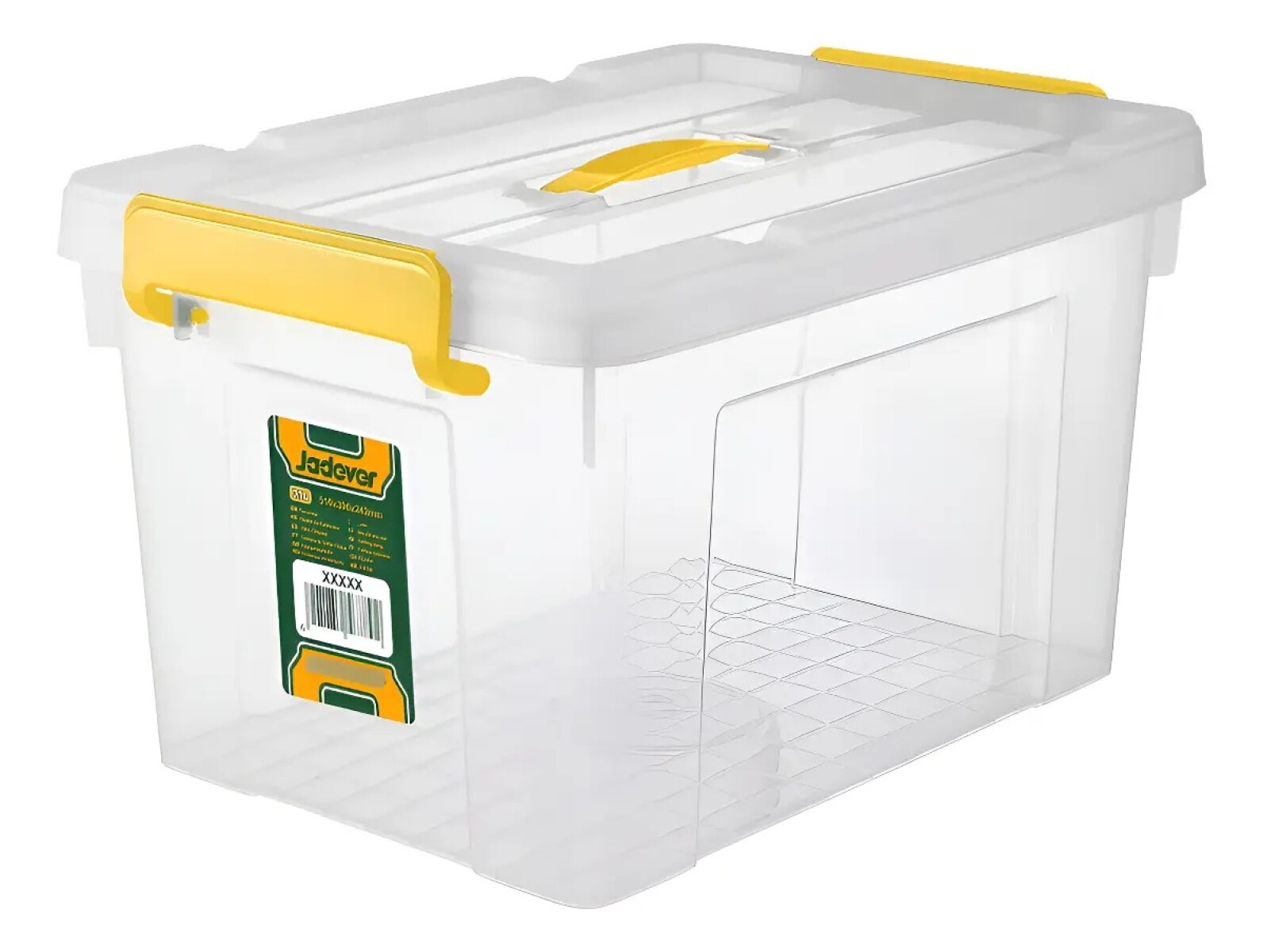 Contenedor Plastico Apilable 33l Transparente 