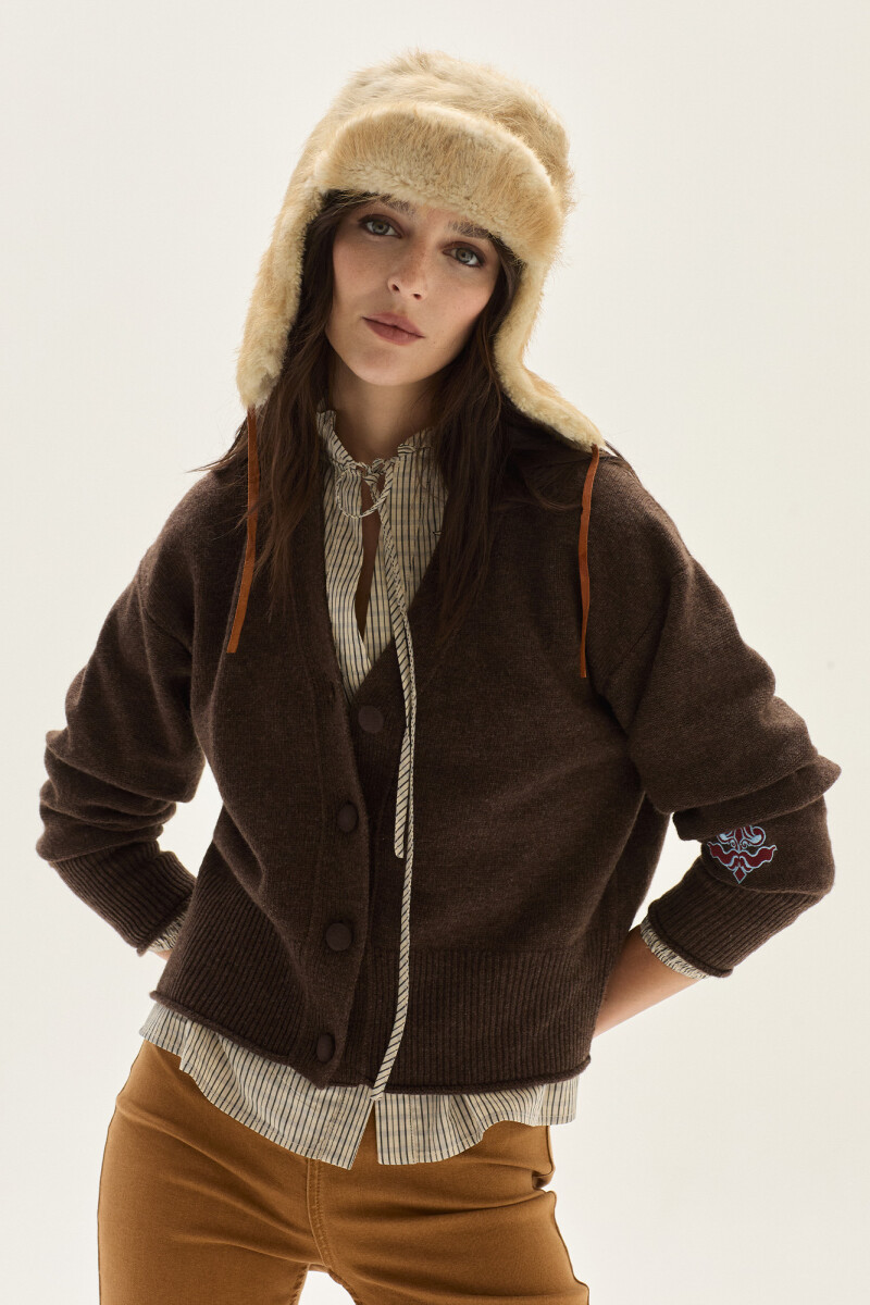 Cardigan Winter - Chocolate 