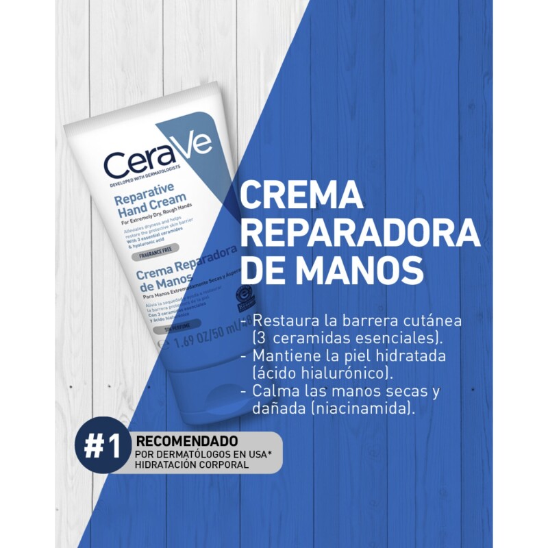Crema Reparadora de Manos CeraVe 50ml Crema Reparadora de Manos CeraVe 50ml
