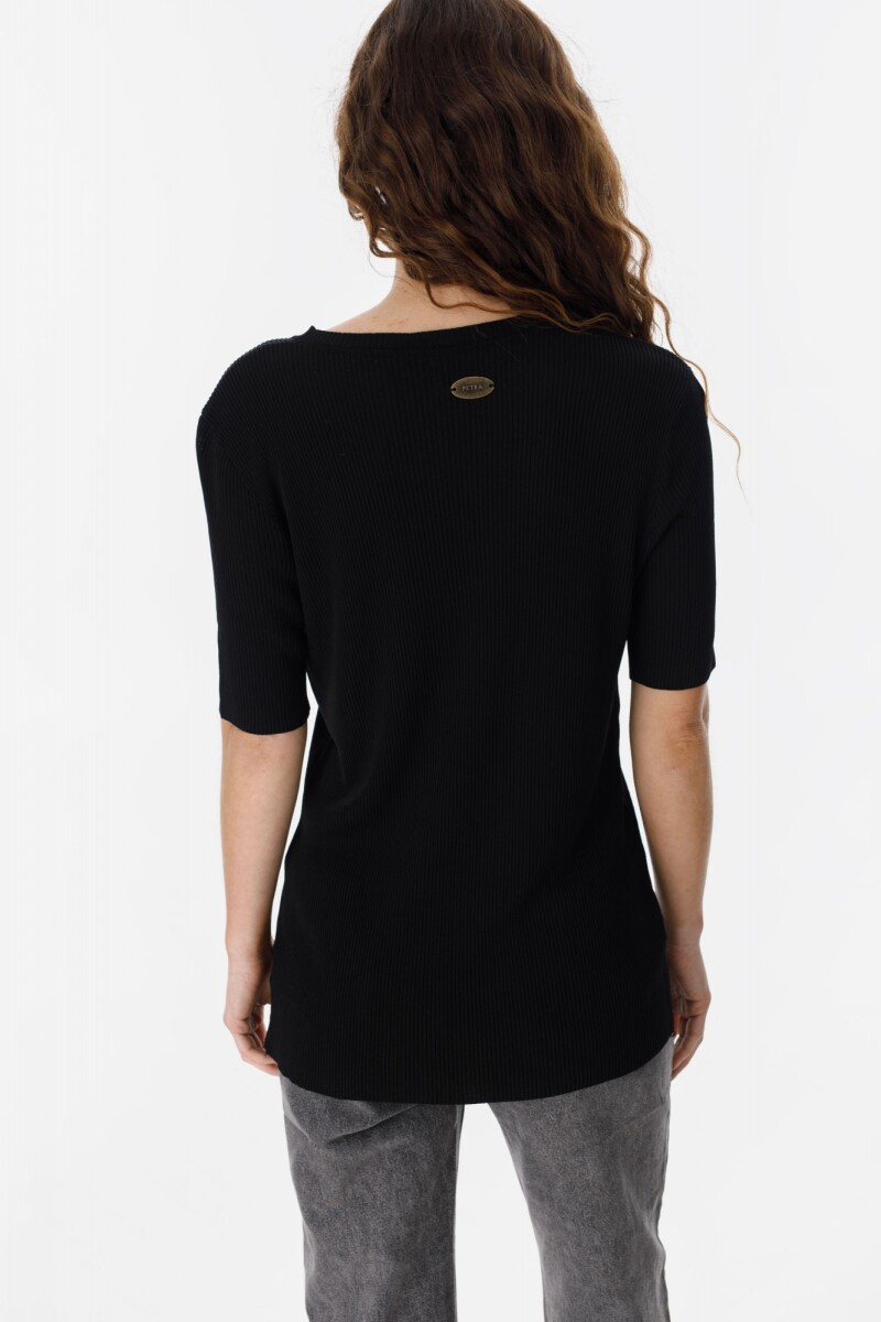 T-shirt Side Negro