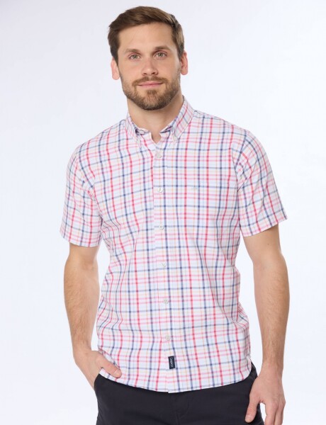 CAMISA SPORT A CUADROS Rojo