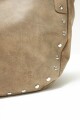 Cartera con tachas beige