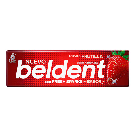 Chicles Beldent sin Azucar FRUTILLA