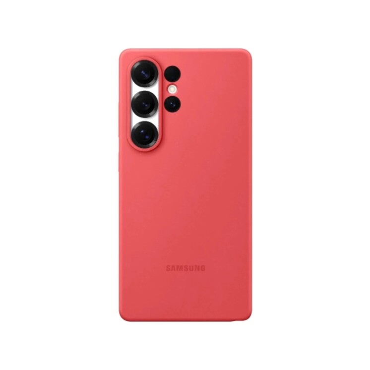 Funda Samsung Silicone Case para Galaxy S25 Ultra Red