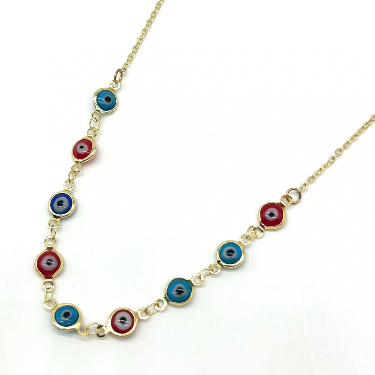 Cadenita collar ojo turco - Multicolor 