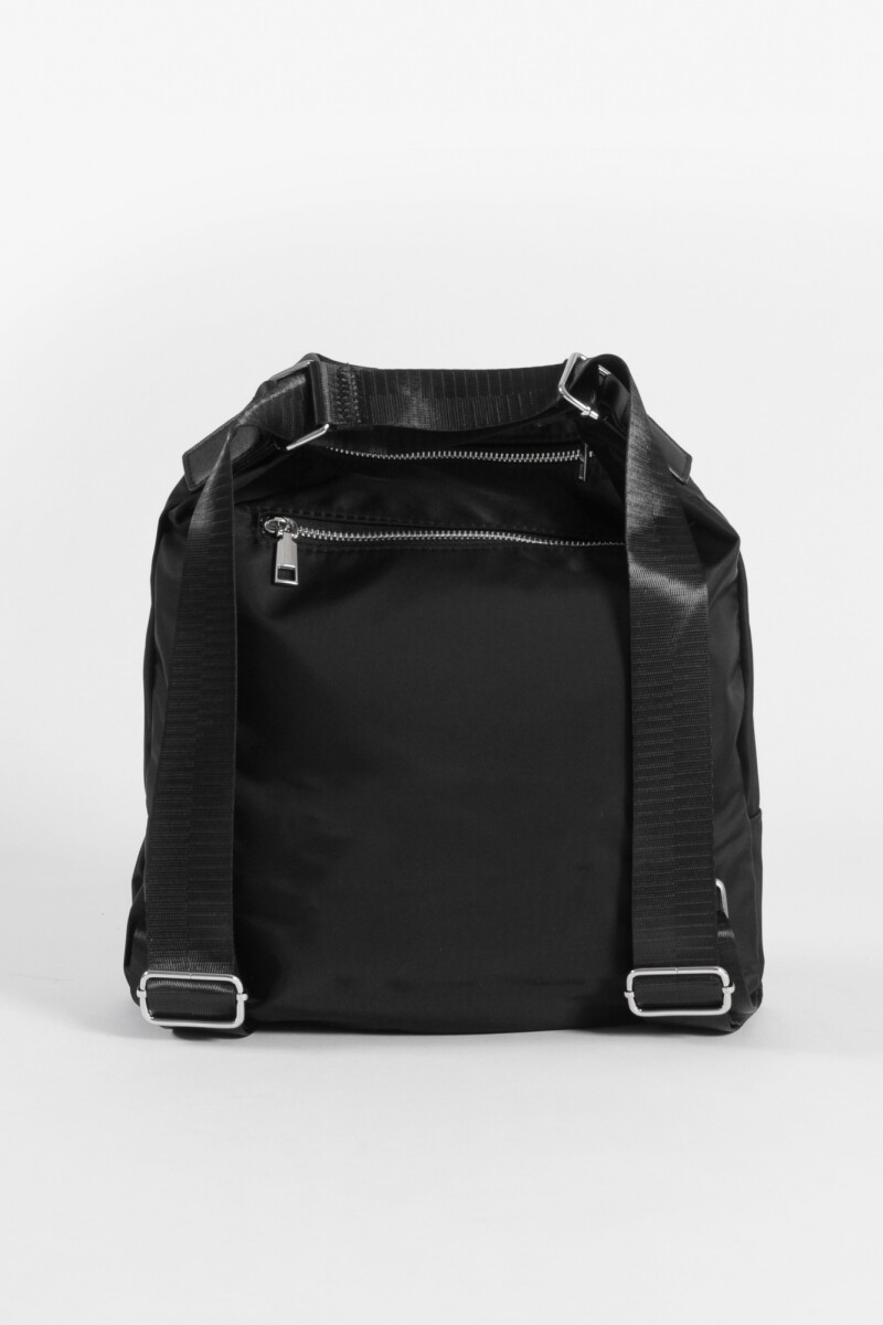 Hobo mochila con bolsillo negro