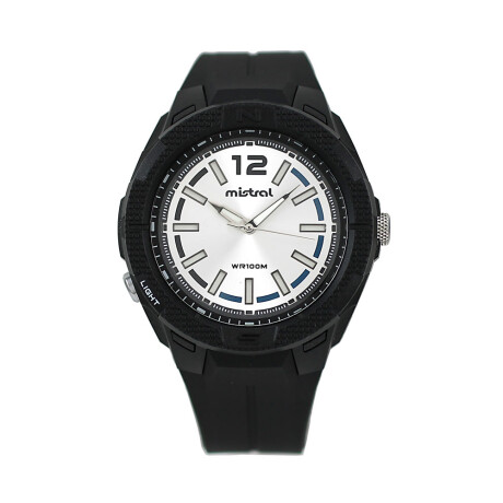Reloj Mistral Deportivo Silicona Negro 0
