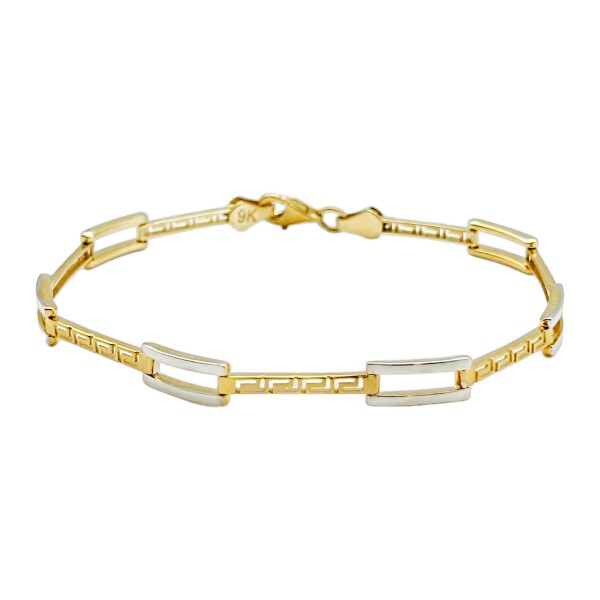 Pulsera Griega-Oro bajo-Sin piedra-PU8063 sinpiedra