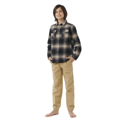 Camisa Rip Curl Count Flannel Niño - Negro Camisa Rip Curl Count Flannel Niño - Negro