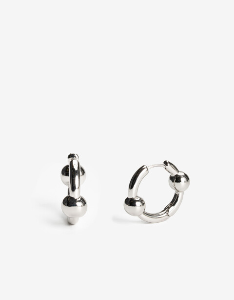 Aros Argollas Metal Aros Argollas Metal - Plateado Rodio