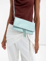 Bolso Bandolera Efecto Craquelado azul