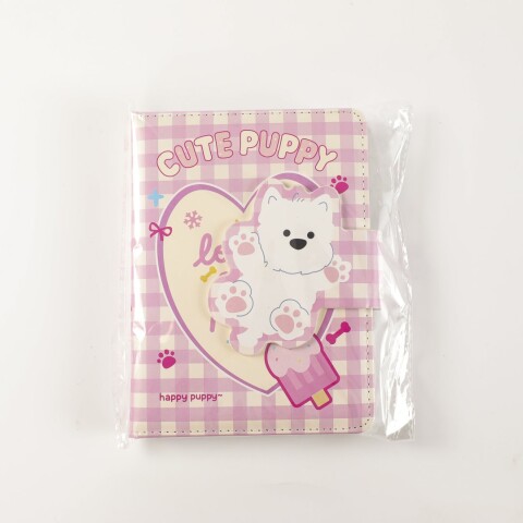 CUADERNO DE CUERO PU 36K CON CIERRE MAGNÉTICO (DUODUO/ROSA) CUADERNO DE CUERO PU 36K CON CIERRE MAGNÉTICO (DUODUO/ROSA)