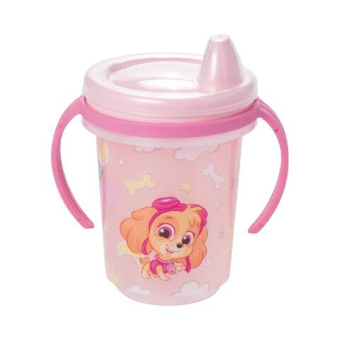 Vaso Entrenador con Tapa Paw Patrol 330 ml ROSA CLARO