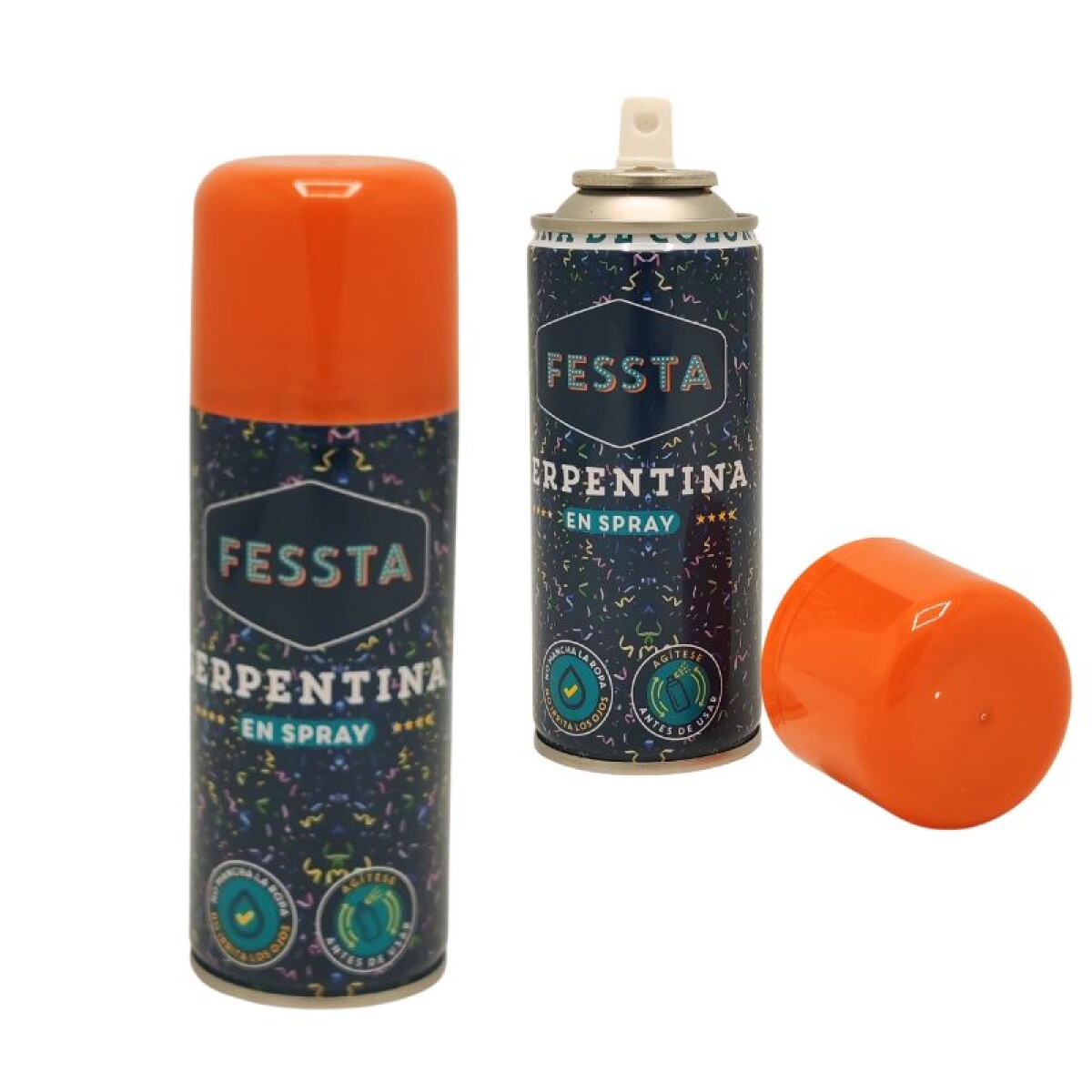 Serpentina de Colores en Spray Fessta 250ml - Naranja 