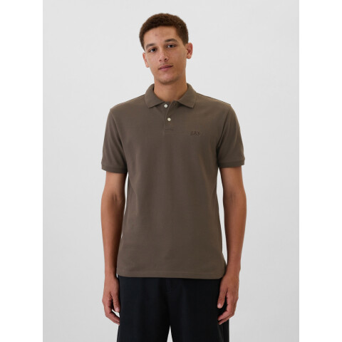 F-LOGO PK POLO BASIC BROWN 152