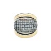 Anillo Cúpula-Plata y Oro-Piedra Zirconia-AN5365 conpiedra