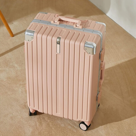 Valija rígida mediana 68x42x26cm Rosado