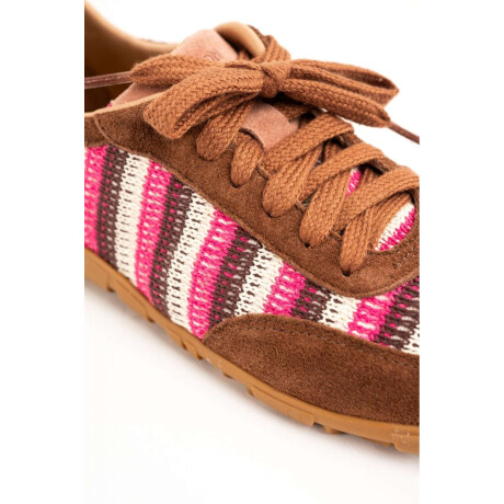 Zapatillas Retro Rayas Rosa