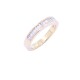 Anillo medio sin fin oro 18k engarce carril con brillantes. Anillo medio sin fin oro 18k engarce carril con brillantes.