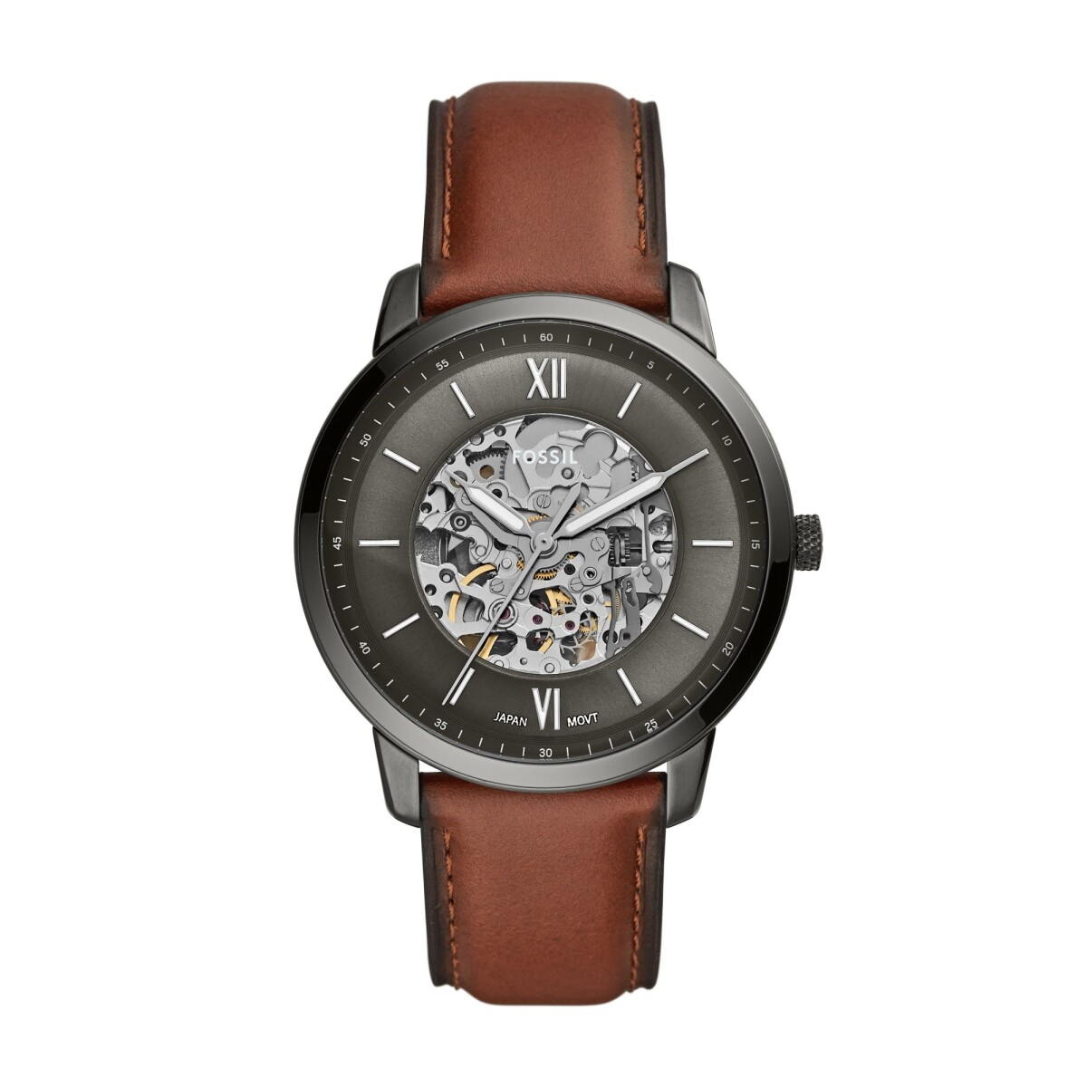 Reloj FOSSIL AUTOMATICO Cuero Marron Esfera 44mm 
