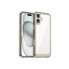 Protector para iPhone 16 bordes color gris Protector Para Iphone 16 Bordes Color Gris