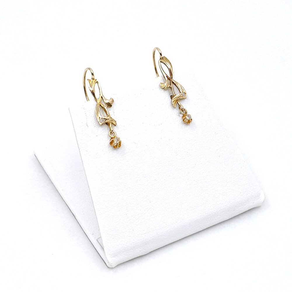 Caravanas En Oro 18K Y Brillantes Caravanas En Oro 18K Y Brillantes