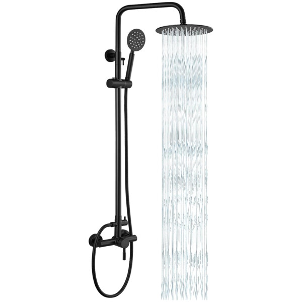 BARRAL WICO NEGRO C/DUCHA MONOCOMANDO Barral Wico Negro C/ducha Monocomando