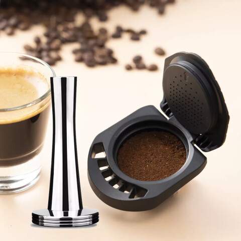 Cápsula de café reutilizable para cafetera Dolce Gusto negro
