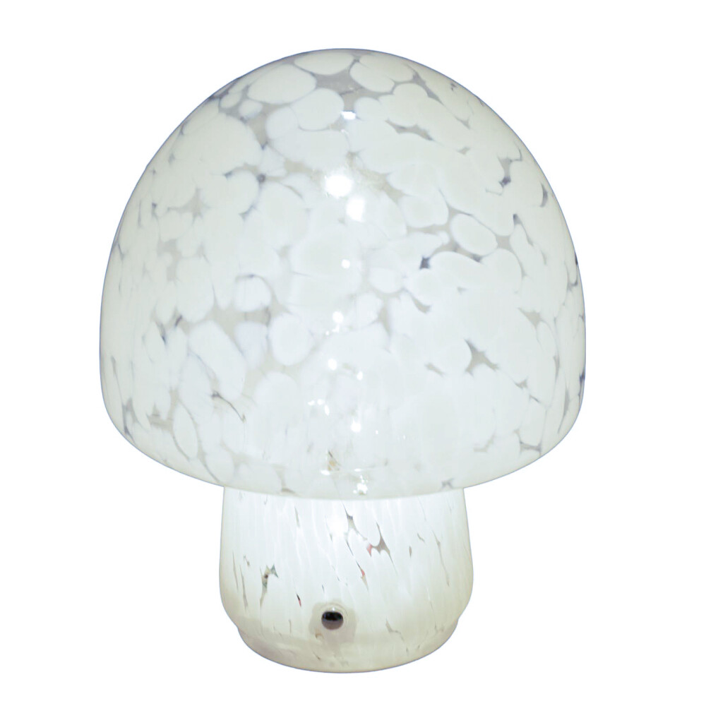 ML251014 VIDRIO BLANCO LÁMPARA DE MESA ML